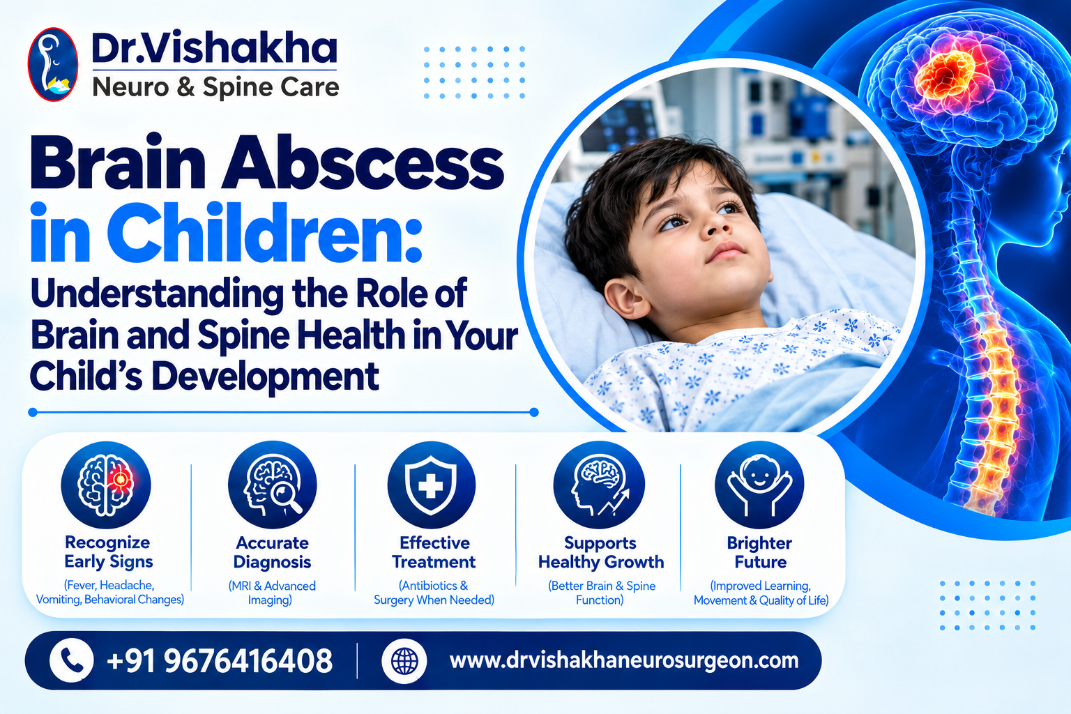 You are currently viewing Brain Abscess in Children: Understanding the Role of Brain and Spine Health in Your Child’s Development