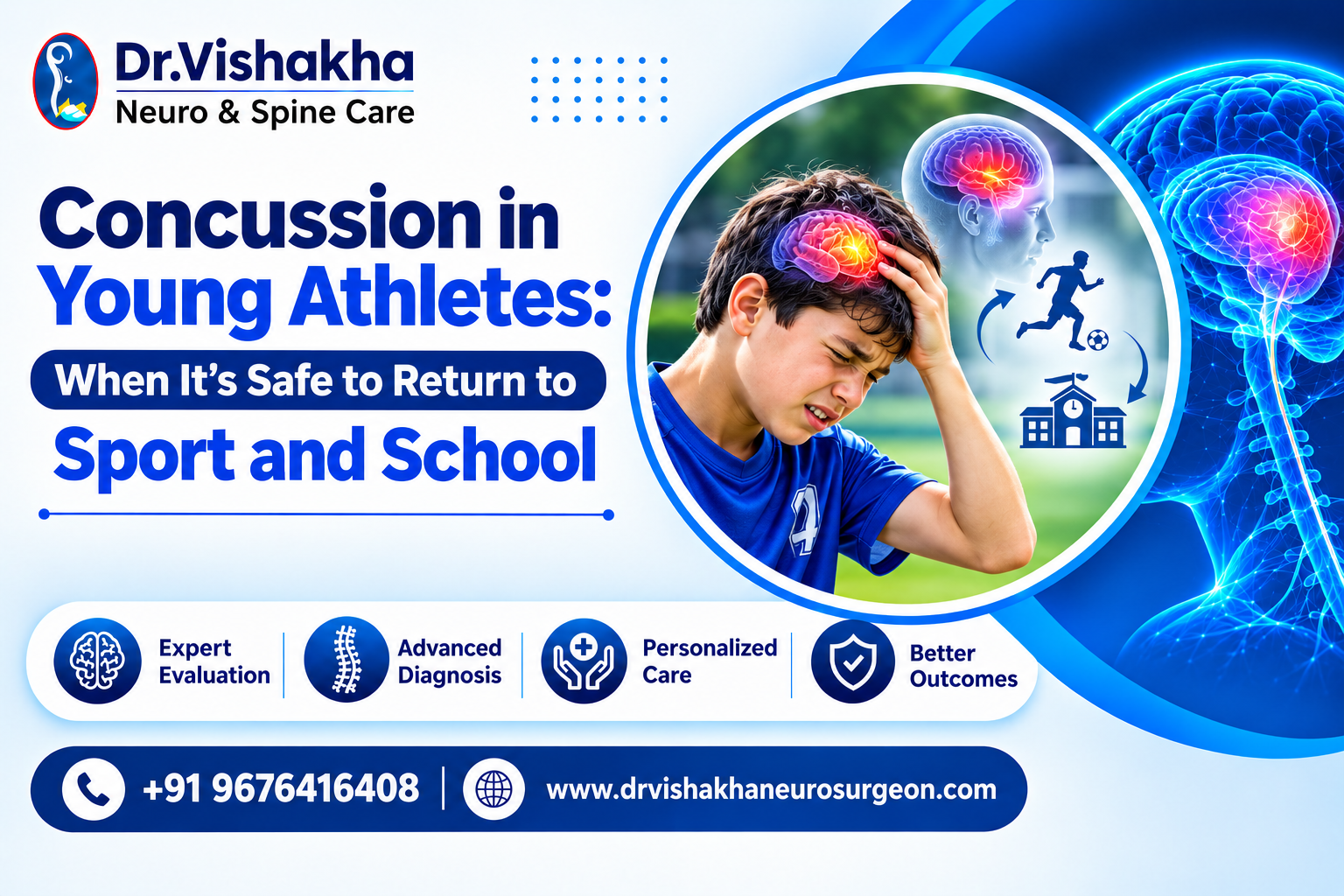 You are currently viewing Concussion in young athletes: when it’s safe to return to sport and school
