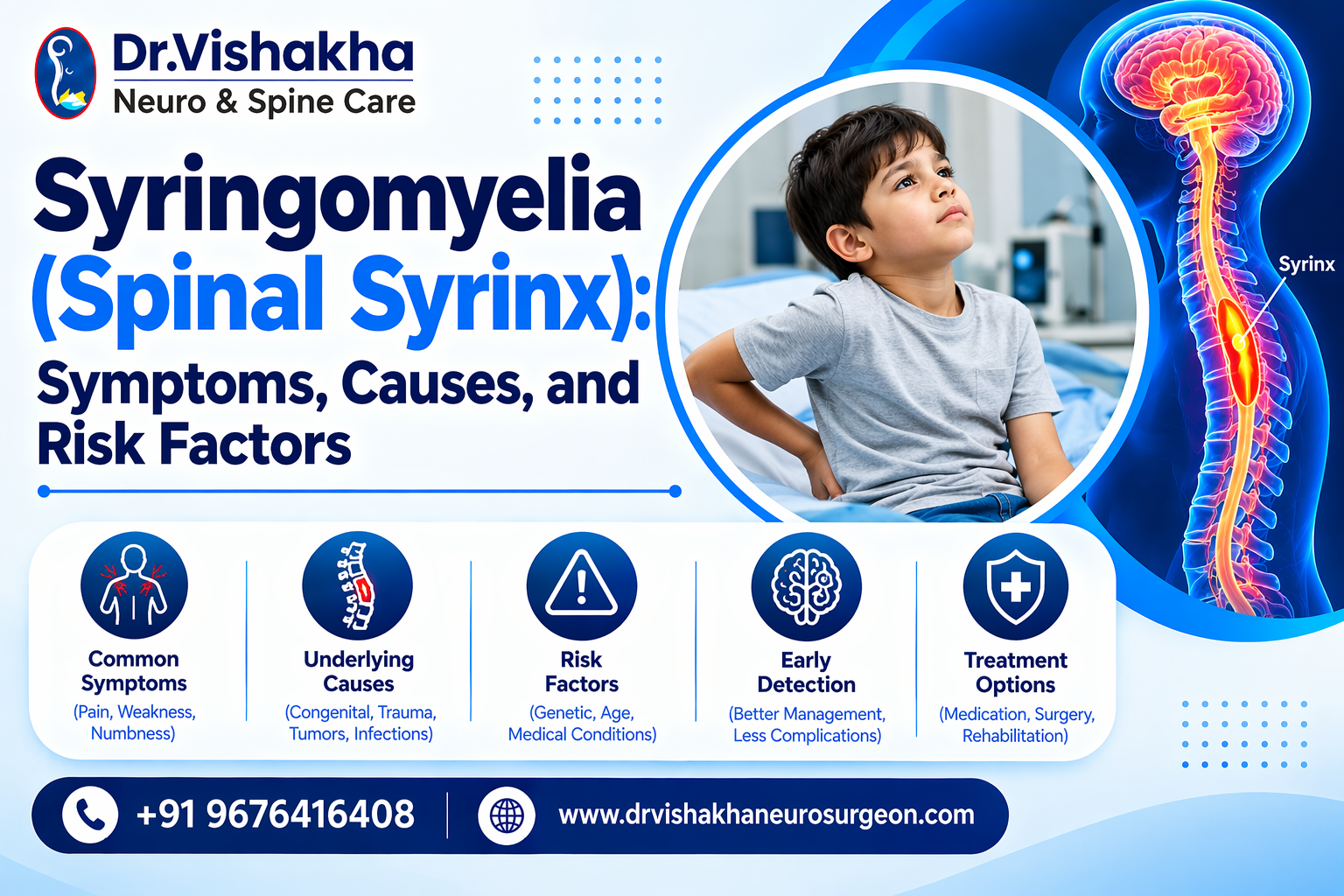 You are currently viewing Syringomyelia (Spinal Syrinx): Symptoms, Causes, and Risk Factors